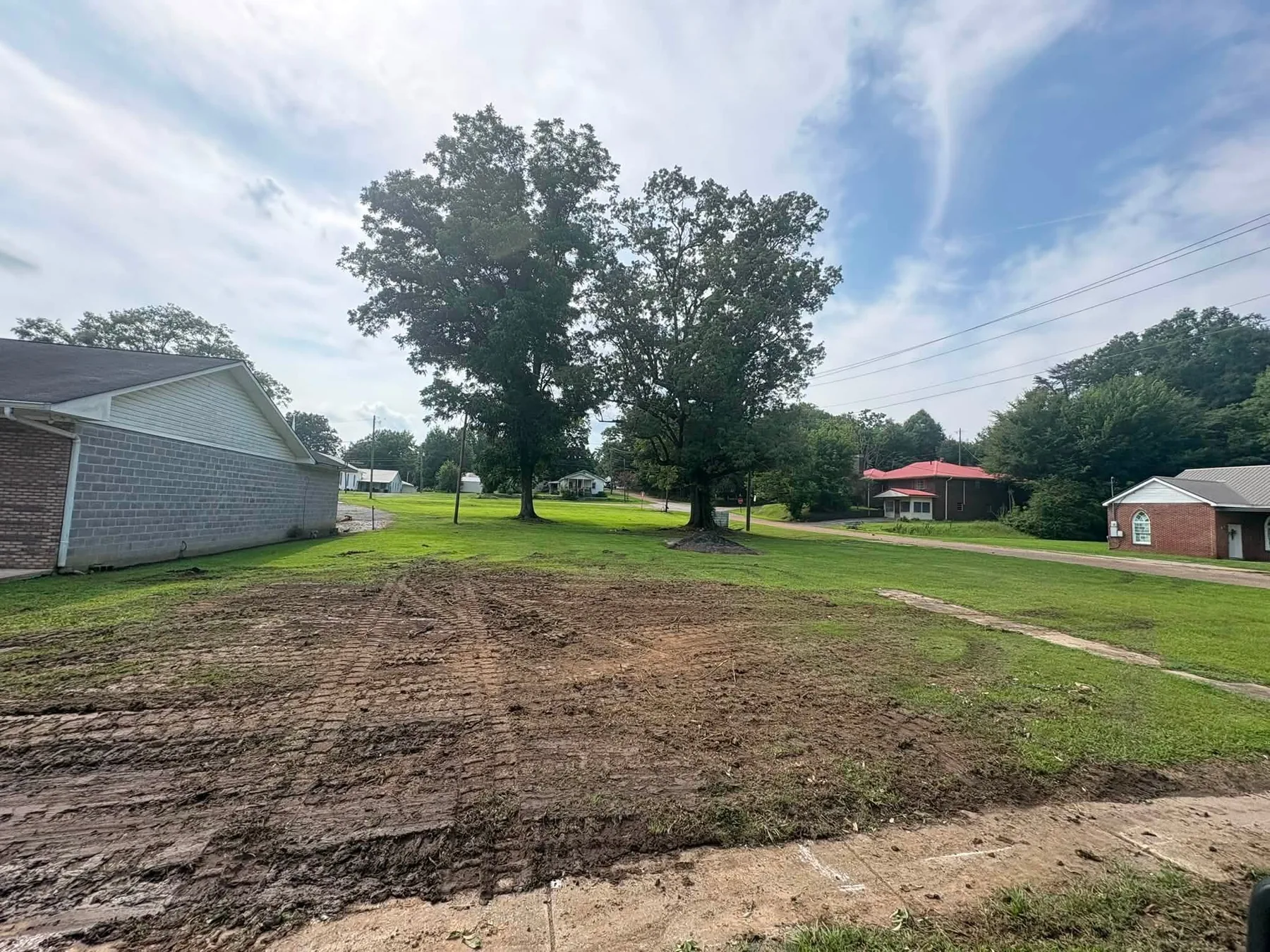 Fully leveled property ready for the next phase of work